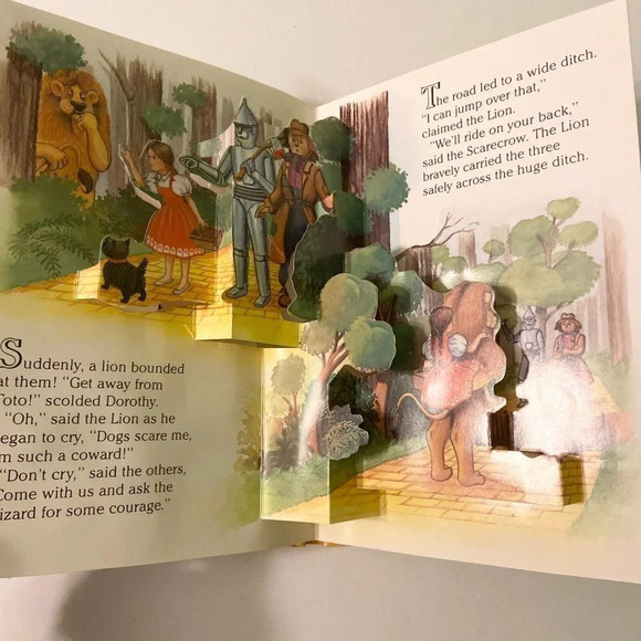 Vintage 1991 Wizard of Oz Childrens Pop Up Book  The Yellow Brick Road - Picture 11 of 16